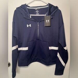 *SOLD* NWT! Under Armour Navy Half-Zip Hoodie